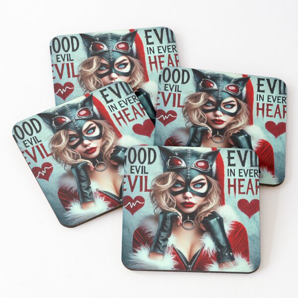 Item preview, Feline Lady Mask Leather Christmas designed and sold by Voodoo Store Paranormal Collections.