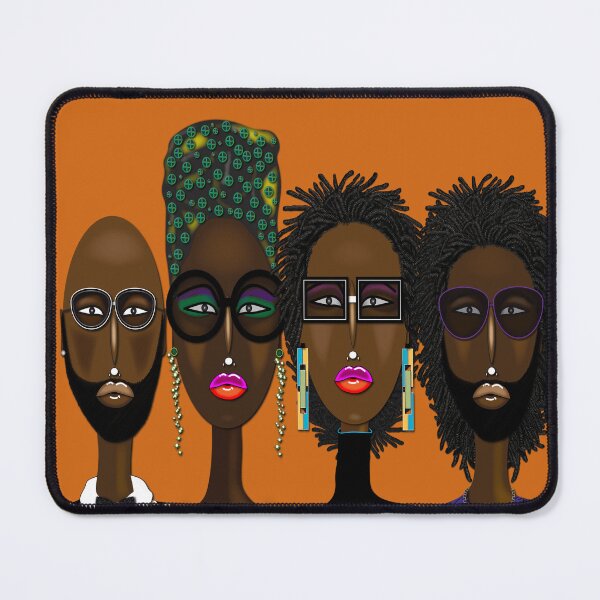 Item preview, "Bold & Beautiful – Afrocentric Portrait Quartet" designed and sold by KeithAlexander.