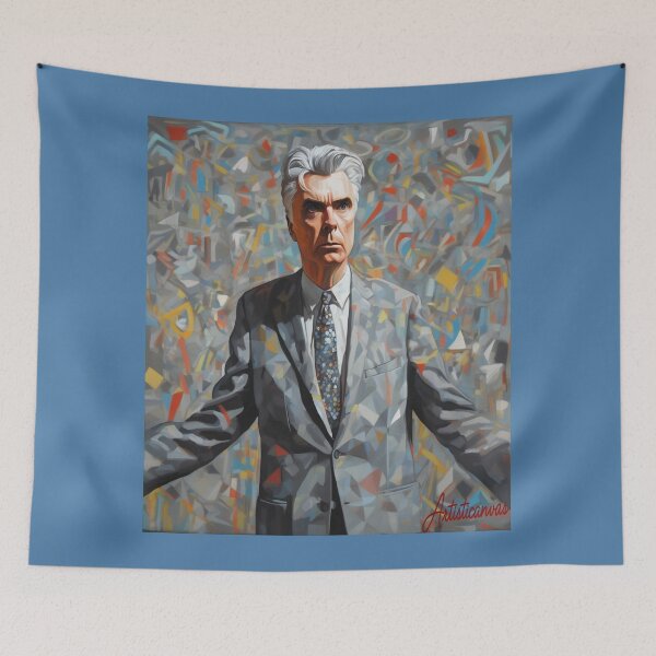 Item preview, "David Byrne: The Absurd Rock Icon" designed and sold by Artisticanvas.
