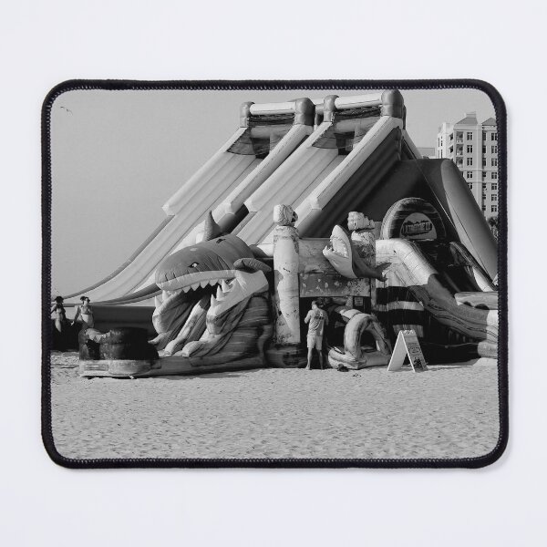 Item preview, Clearwater Beach Shark Slides Black And White designed and sold by MercerImages.