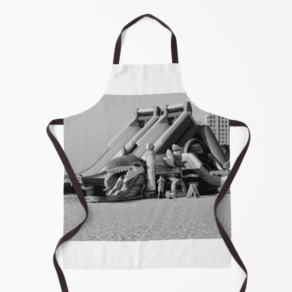 Item preview, Clearwater Beach Shark Slides Black And White designed and sold by MercerImages.