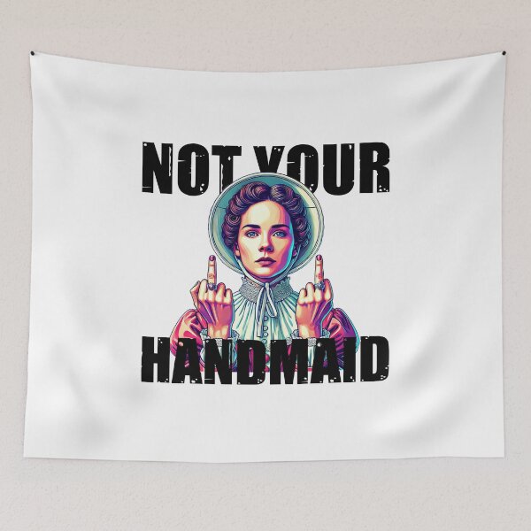 Item preview, Not your Handmaid shirt｜Activism png｜Feminist women png｜Handmaid｜Middle finger png | feminist png｜anti maga, roe v wade, feminist t-shirt designed and sold by PixelBlooming.