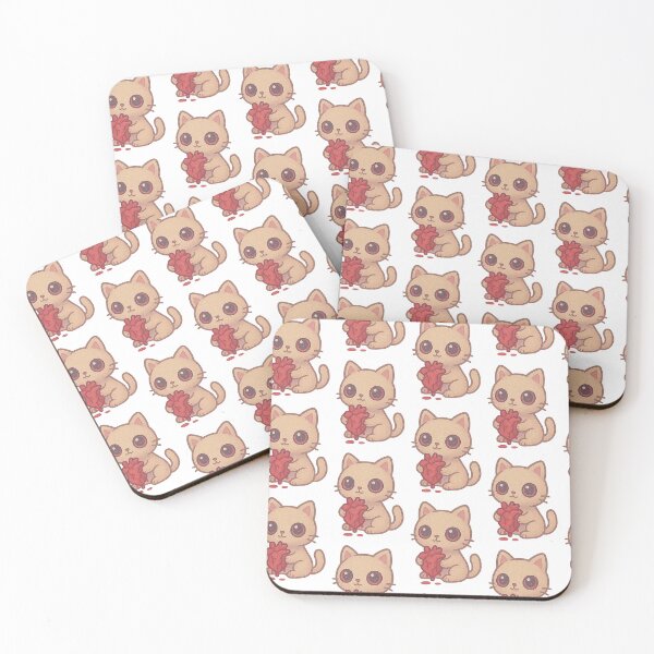 Item preview, cute creepy cat holding a heart designed and sold by artiepie2025.