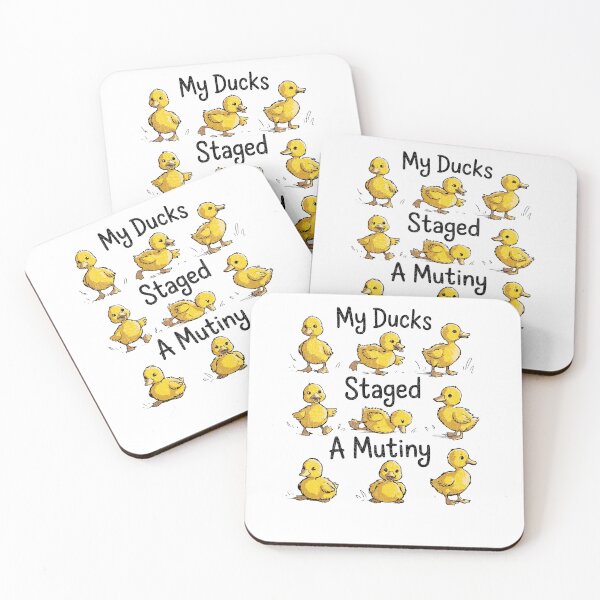 Item preview, Funny Ducks Ducks Mutiny Funny Farm Animal Humor Gift designed and sold by pkk72.