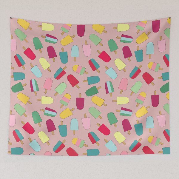 Item preview, Colorful Ice Cream Illustration Pattern | Summer Design designed and sold by UnhingedBird.