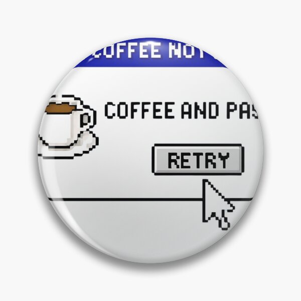 Item preview, Error! Coffee Not Found – Funny Coffee & Tech Retro Pixel Art Design designed and sold by Motif Store.