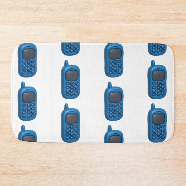Item preview, Inflated retro mobile phone in blue with transparent background, AI generated designed and sold by dvoevnore.