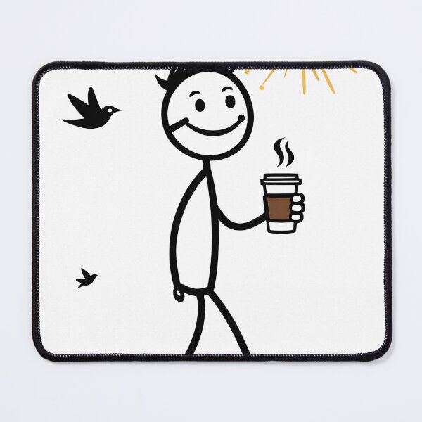 Item preview, Happy Stickman Morning Walk designed and sold by starlooklike.