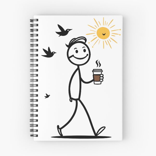 Item preview, Happy Stickman Morning Walk designed and sold by starlooklike.