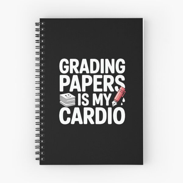 Item preview, Grading Papers Is My Cardio Teacher Quote designed and sold by MagicWander.