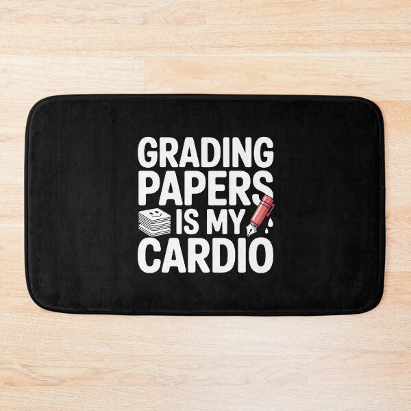 Item preview, Grading Papers Is My Cardio Teacher Quote designed and sold by MagicWander.