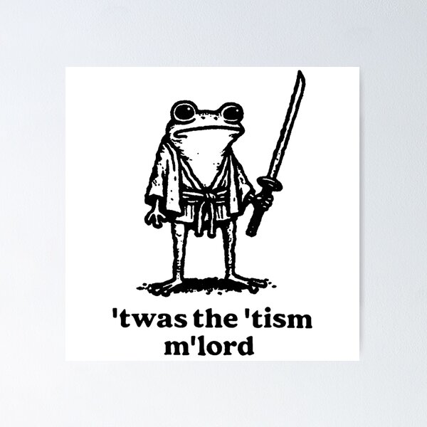 Artikel-Vorschau von Lustiges 'Twas The 'Tism M'Lord Mittelalterlicher Ritterfrosch T-Shirt, designt und verkauft von AnderJulipa.