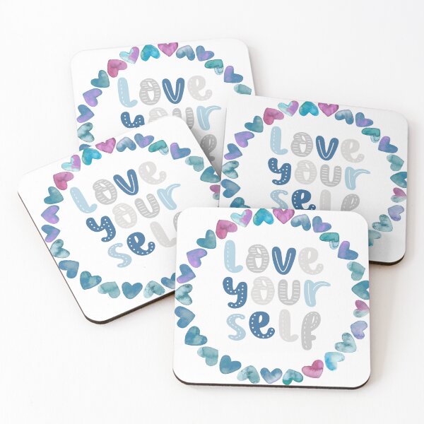 Item preview, Love yourself hearts_felt affirmation designed and sold by Mind Empowerment Designs.