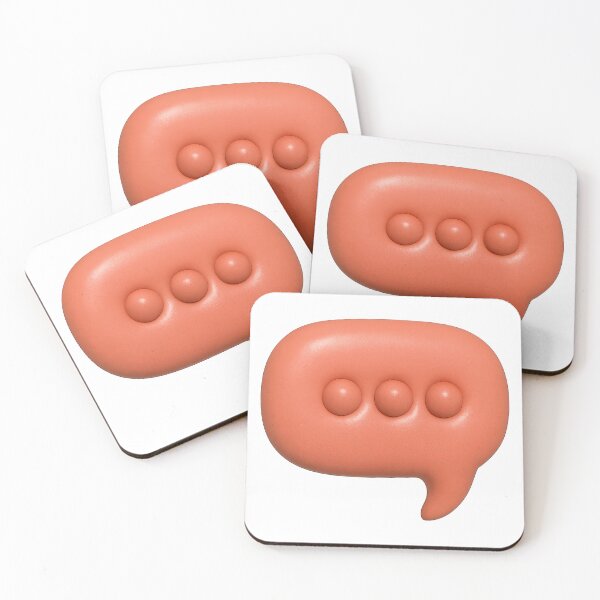 Item preview, Inflated retro speech bubble with three dots on transparent background, AI generated designed and sold by dvoevnore.