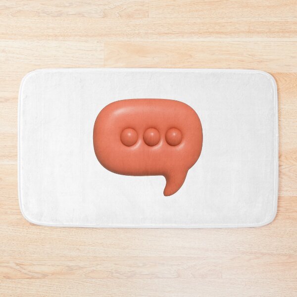 Item preview, Inflated retro speech bubble with three dots on transparent background, AI generated designed and sold by dvoevnore.