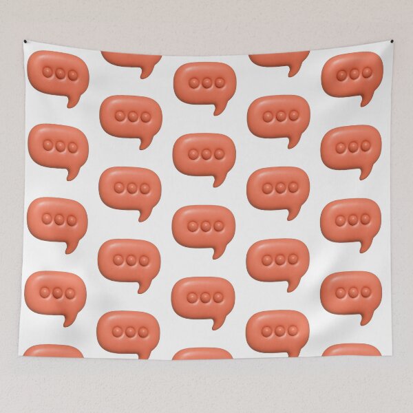 Item preview, Inflated retro speech bubble with three dots on transparent background, AI generated designed and sold by dvoevnore.