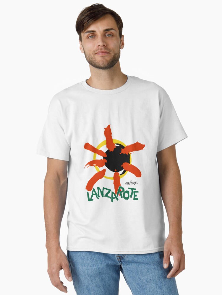 Thumbnail 1 of 7, Classic T-Shirt, Lanzarote - Large Logo designed and sold by CanaryNightlife.