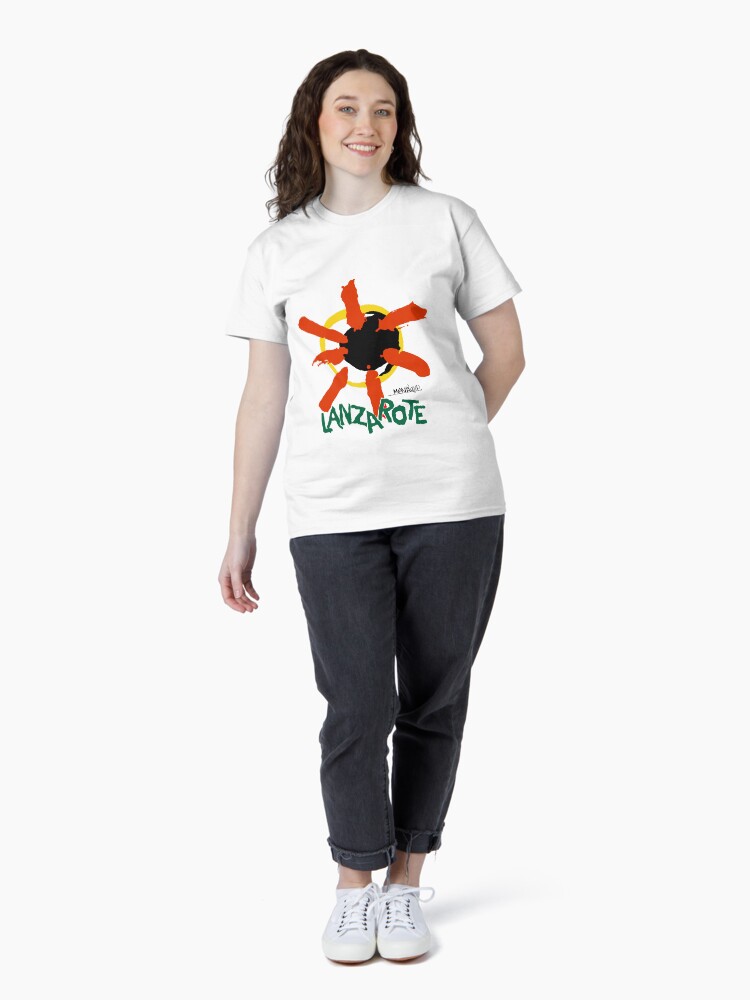 Thumbnail 4 of 7, Classic T-Shirt, Lanzarote - Large Logo designed and sold by CanaryNightlife.