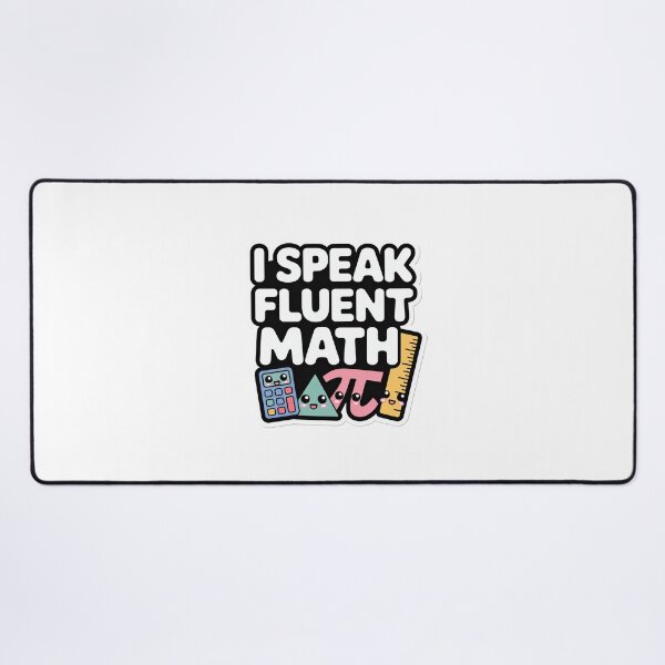 Item preview, I Speak Fluent Math Kawaii Teacher designed and sold by MagicWander.