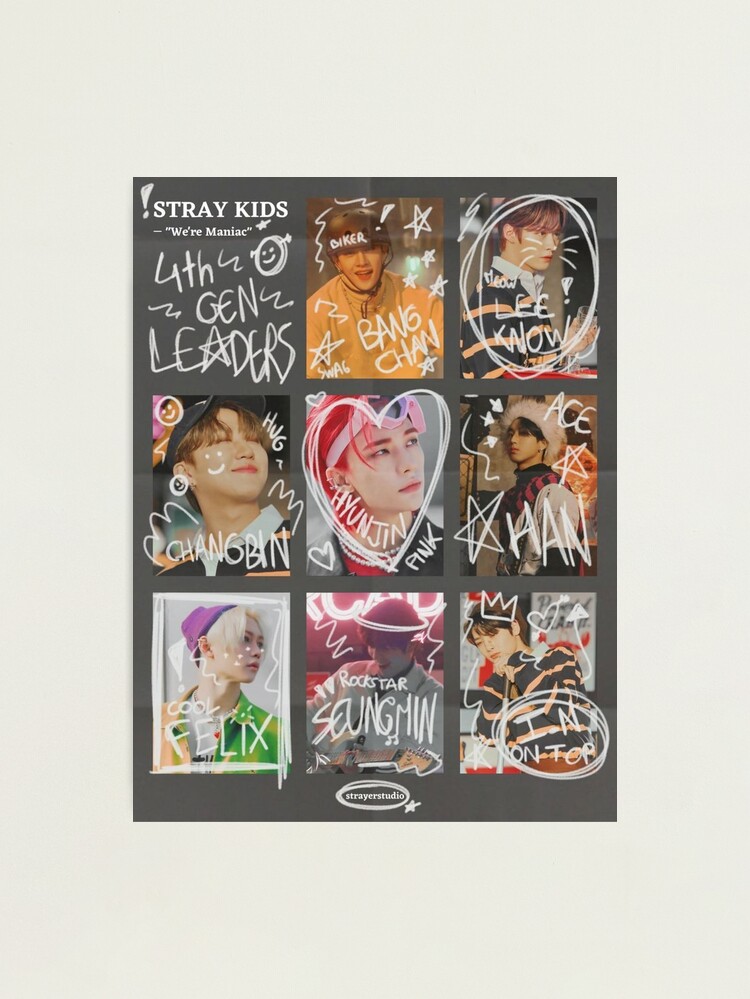 Stray Kids maniac poster SKZ SKZoo you make stray kids stay bang
