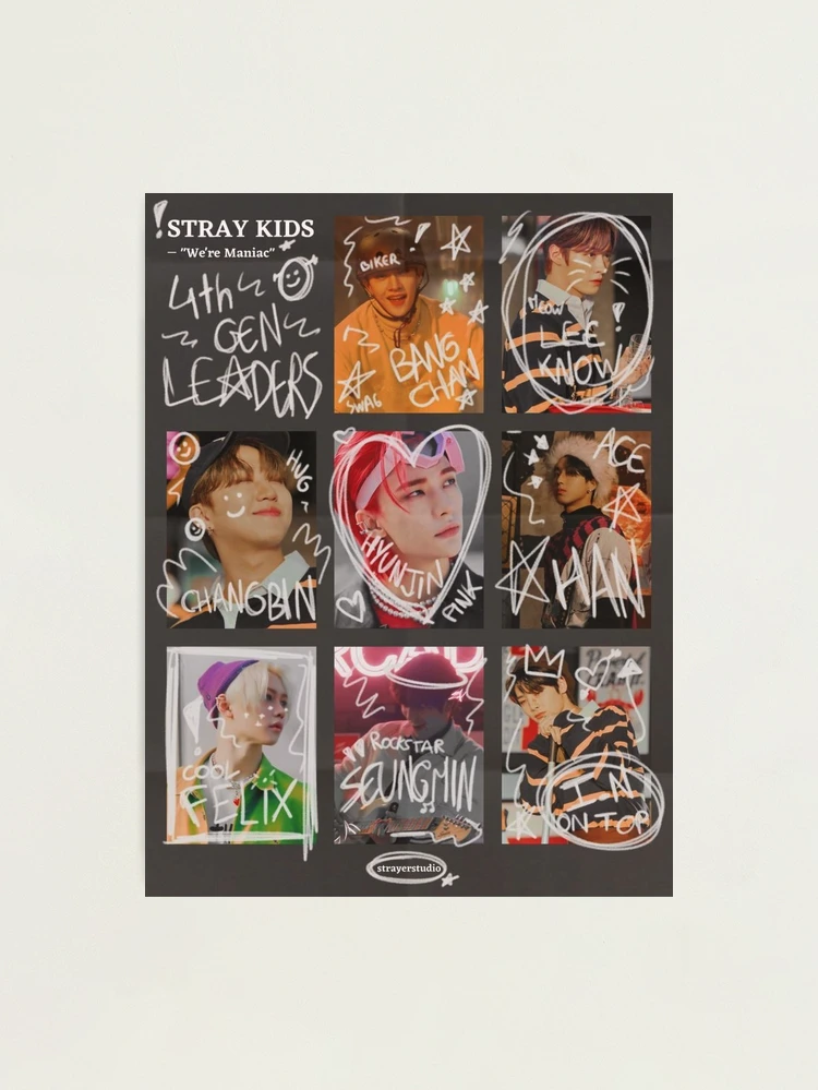 Stray Kids maniac poster SKZ SKZoo you make stray kids stay bang