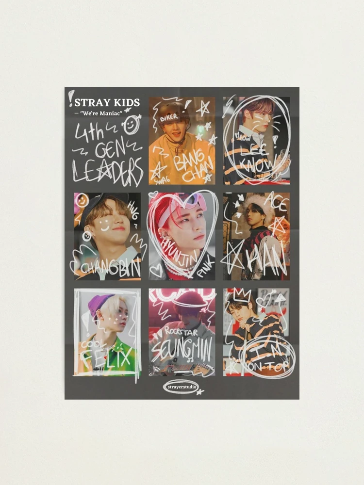 Stray Kids maniac poster SKZ SKZoo you make stray kids stay bang