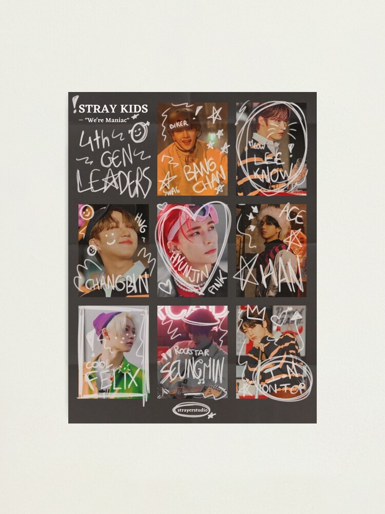 Stray Kids maniac poster SKZ SKZoo you make stray kids stay bang