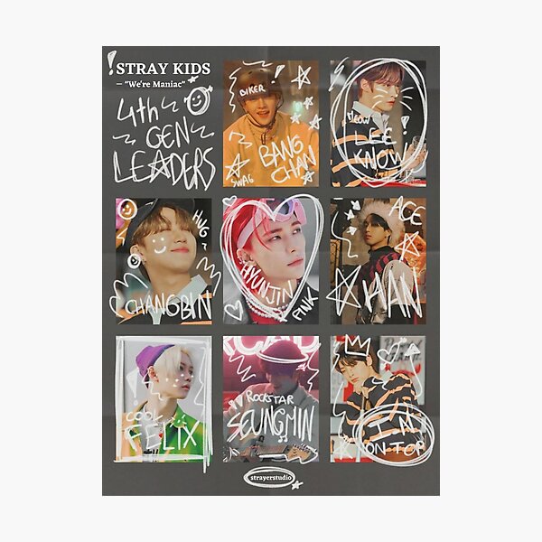 Stray Kids maniac poster SKZ SKZoo you make stray kids stay bang