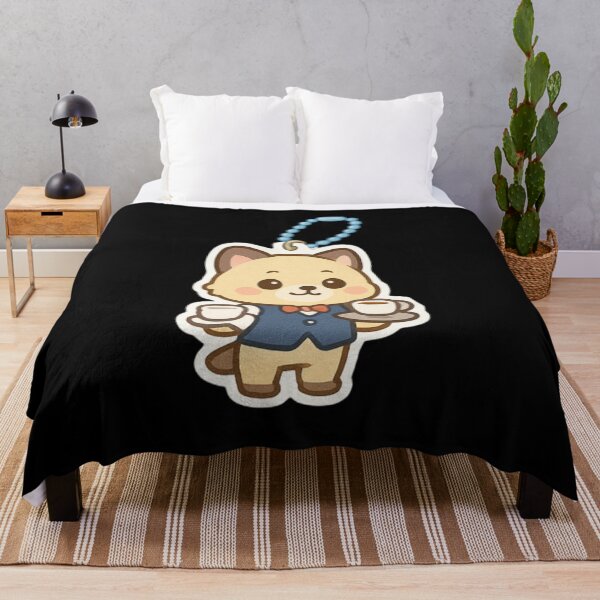 Item preview, Cute cat waiter Kawaii keychain designed and sold by DamioPolArt.