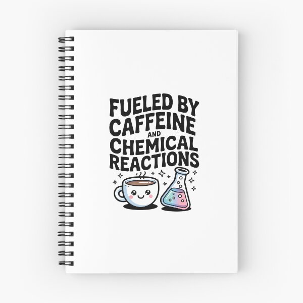 Item preview, Fueled by Caffeine and Chemical Reactions – Funny Science Design designed and sold by MagicWander.