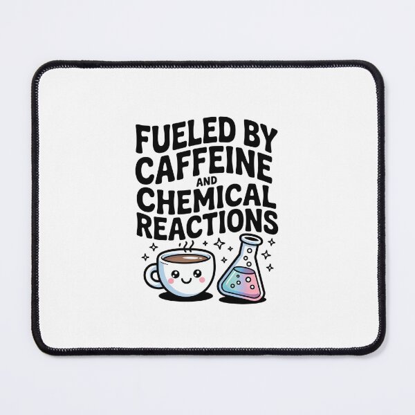 Item preview, Fueled by Caffeine and Chemical Reactions – Funny Science Design designed and sold by MagicWander.
