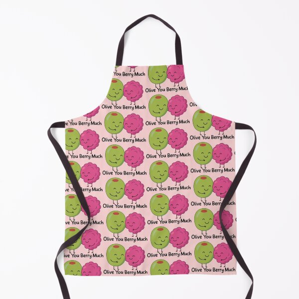 Item preview, Cute Olive and Berry Pun - "Olive You Berry Much" Funny Food Love Design designed and sold by graphicnew.