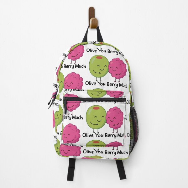 Item preview, Cute Olive and Berry Pun - "Olive You Berry Much" Funny Food Love Design designed and sold by graphicnew.