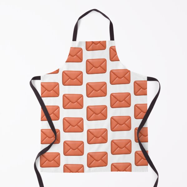 Item preview, Inflated retro orange envelope icon with smooth texture, isolated on transparent background, AI generated designed and sold by dvoevnore.
