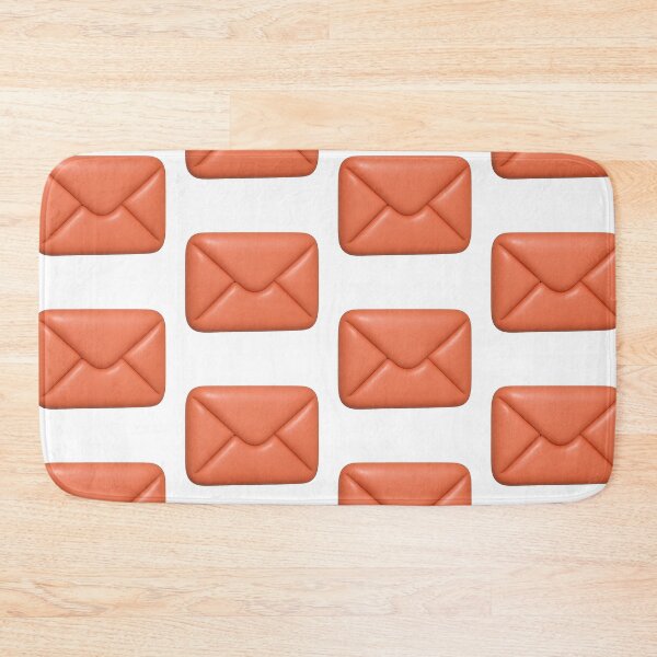 Item preview, Inflated retro orange envelope icon with smooth texture, isolated on transparent background, AI generated designed and sold by dvoevnore.