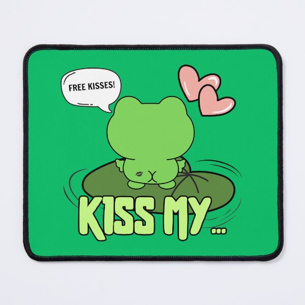 Item preview, funny cartoon frog - kiss my... designed and sold by CypisDesign.