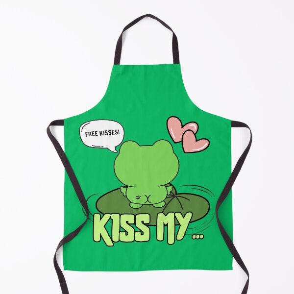 Item preview, funny cartoon frog - kiss my... designed and sold by CypisDesign.