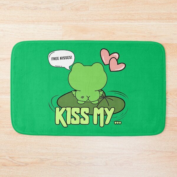 Item preview, funny cartoon frog - kiss my... designed and sold by CypisDesign.