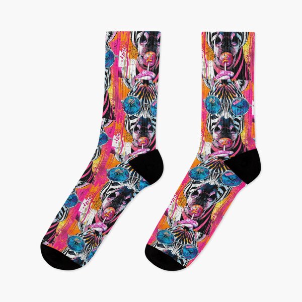 Item preview, Cool Zebra with Lollipop Pop Art designed and sold by paulrommer.