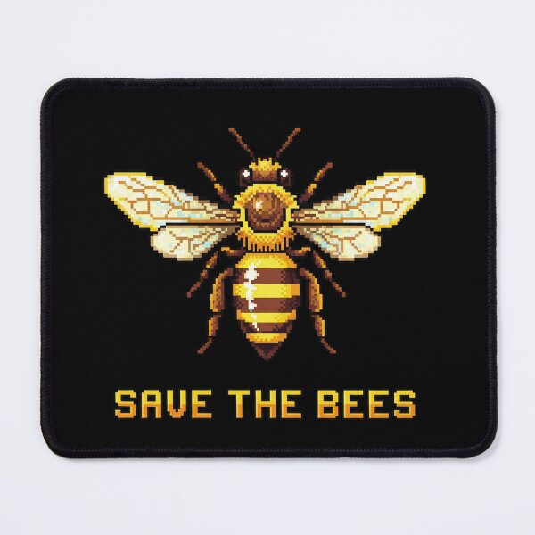 Item preview, Save the Bees – Pixel Art designed and sold by ART-POD-PL.
