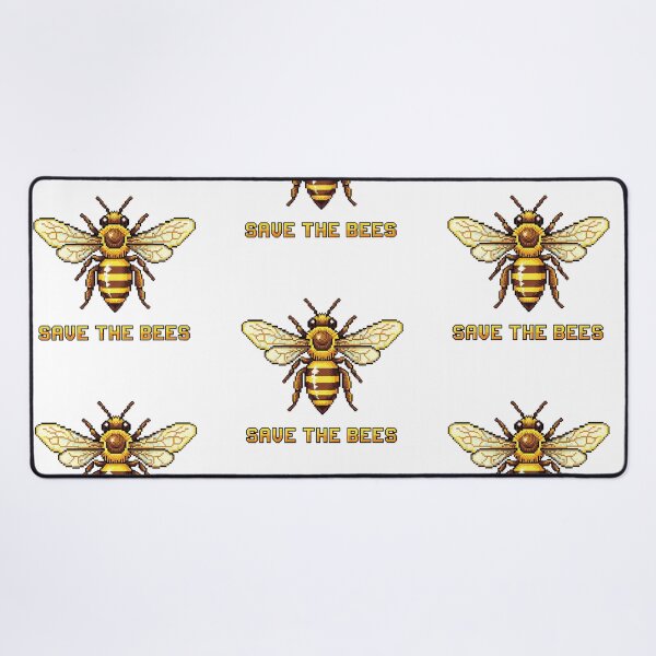 Item preview, Save the Bees – Pixel Art designed and sold by ART-POD-PL.