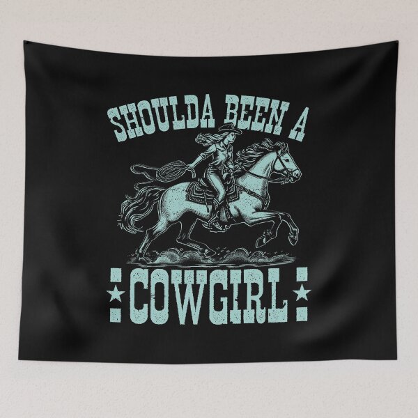 Item preview, Retro Western Shoulda Been A Cowgirl designed and sold by Jcat7.