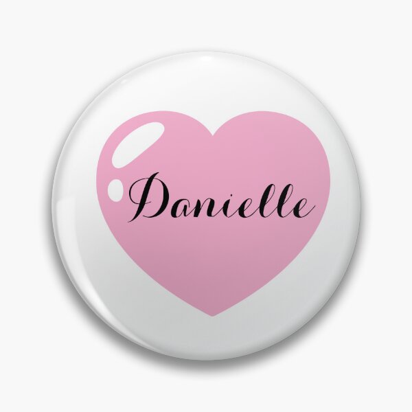 Item preview, Nombre Danielle con corazón rosa designed and sold by Monika Howarth.