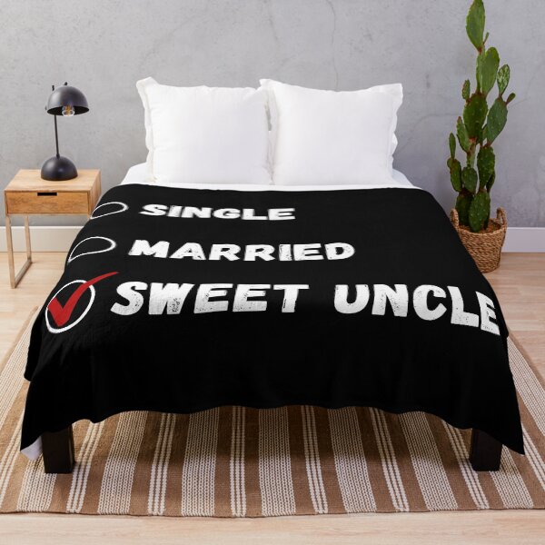 Item preview, Single Married Sweet Uncle, Funny Uncle Shirt designed and sold by Sleepy Cat Design.