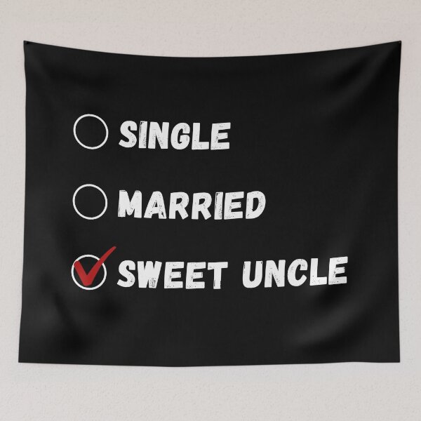 Item preview, Single Married Sweet Uncle, Funny Uncle Shirt designed and sold by Sleepy Cat Design.