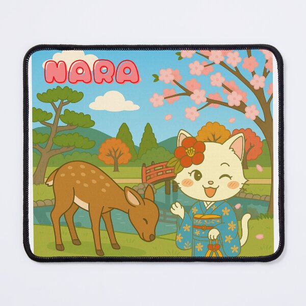 Item preview, Nara Spring – Tsubaki & the Bowing Deer designed and sold by NEKOKO BIYORI.