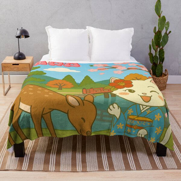 Item preview, Nara Spring – Tsubaki & the Bowing Deer designed and sold by NEKOKO BIYORI.