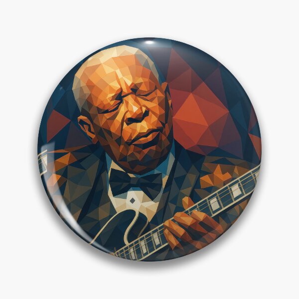 Item preview, BB King Blues Guitar Musical Icon Vector Art designed and sold by kakarikihill.