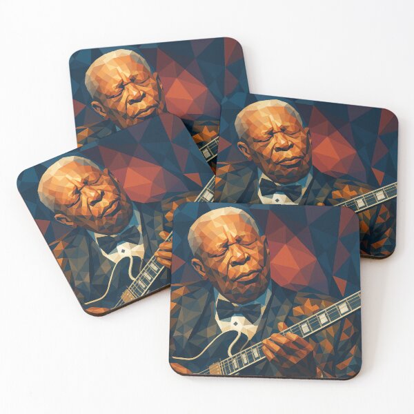 Item preview, BB King Blues Guitar Musical Icon Vector Art designed and sold by kakarikihill.