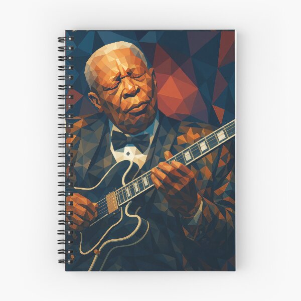 Item preview, BB King Blues Guitar Musical Icon Vector Art designed and sold by kakarikihill.